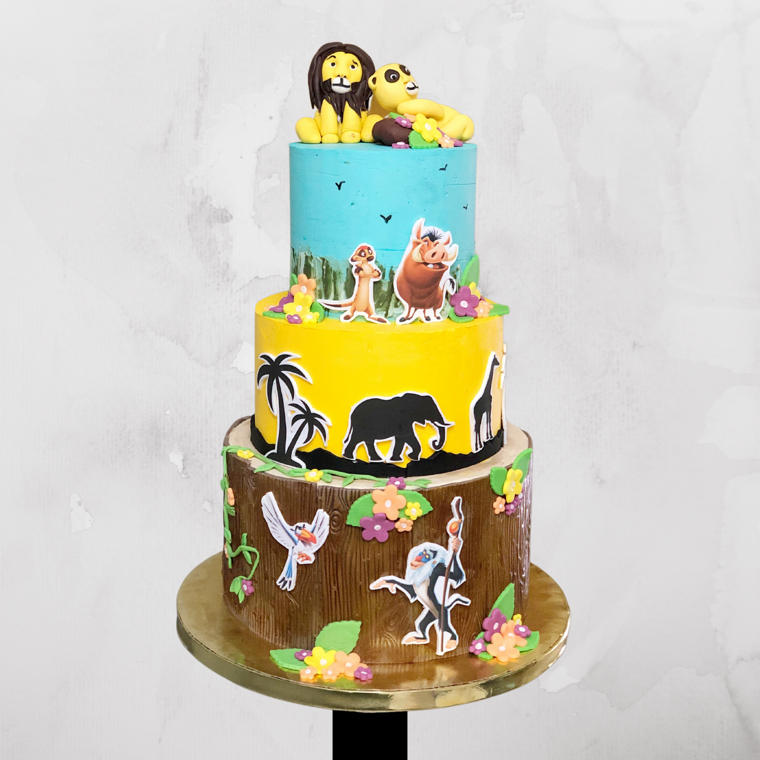 Lion King Jungle Theme Cake